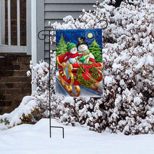 Load image into Gallery viewer, Briarwood Lane Dashing Through the Snow Winter Garden Flag
