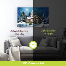 Load image into Gallery viewer, Briarwood Lane Holy Night Large LED Canvas Art