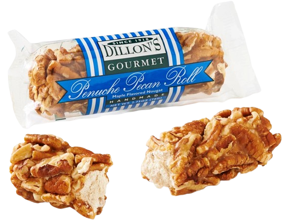 Dillon's Gourmet Penuche Pecan Roll Log, 2.75oz.