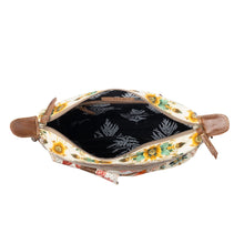 Load image into Gallery viewer, Myra Bag Beige Floral Posy Mesa Crossbody Bag