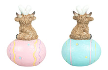 Load image into Gallery viewer, Highland Cow Easter Bunny w/ Egg