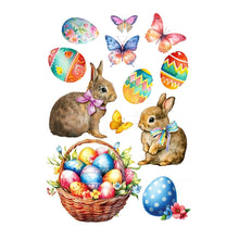 Load image into Gallery viewer, Briarwood Lane Springtime Bunnies Easter Window Clings