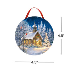 Load image into Gallery viewer, The Chapel LED Canvas Picture Ornament