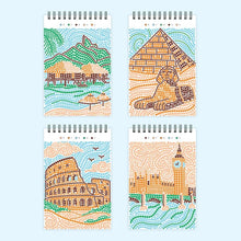 Load image into Gallery viewer, FlowArt Mini - Dot-by-Letter Postcard Places