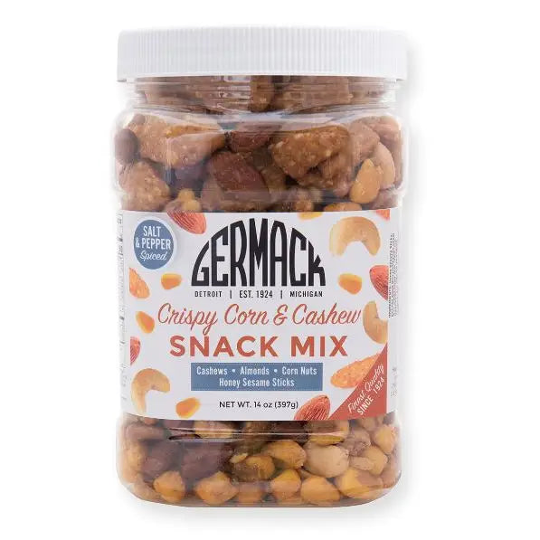 Germack Crispy Corn & Cashew Snack Mix Jar