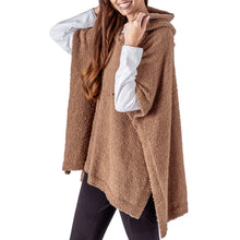 Load image into Gallery viewer, Hello Mello Always Cozy Hooded Poncho (SHIPS FREE!)