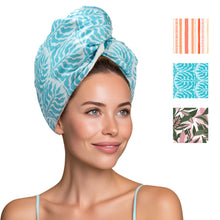 Load image into Gallery viewer, Lemon Lavender Mane Squeeze Reversible Satin Hair Towel