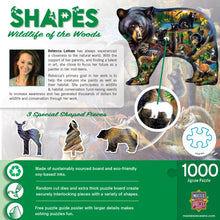 Load image into Gallery viewer, Wildlife of the Woods 1000 Piece Bear Shaped Puzzle