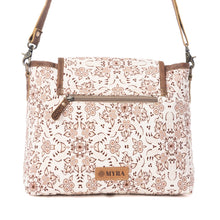 Load image into Gallery viewer, Myra Bag Mocha Beige Oakline Cotton &amp; Leather Shoulder Bag