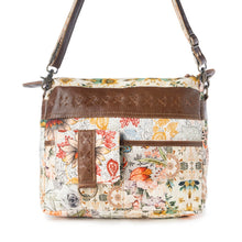 Load image into Gallery viewer, Myra Bag Beige Floral Posy Mesa Crossbody Bag