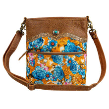 Load image into Gallery viewer, Myra Bag Blue Ridge Blooms Small Crossbody Bag