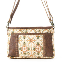 Load image into Gallery viewer, Myra Bag Heritage Beige Wildflower Scroll Crossbody Bag