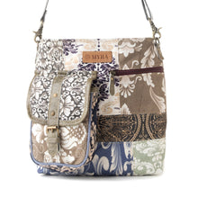 Load image into Gallery viewer, Myra Bag Mossbloom Olive Patchwork Crossbody Bag