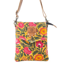 Load image into Gallery viewer, Myra Bag Peony Gold Rosé Carnival Crossbody Bag