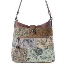Load image into Gallery viewer, Myra Bag Sageweave Vintage Sage Patchwork Shoulder Crossbody Bag