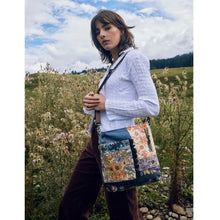 Load image into Gallery viewer, Myra Bag Le Fleur Blu Shoulder Crossbody Bag