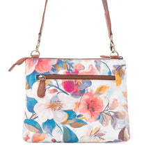 Load image into Gallery viewer, Myra Bag Painted Ivory Maple Ridge Cotton &amp; Leather Crossbody Bag