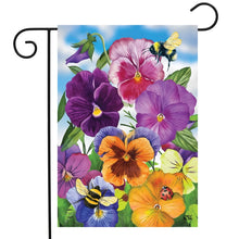 Load image into Gallery viewer, Briarwood Lane Pansies Spring Garden Flag