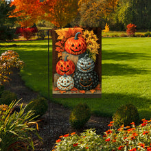 Load image into Gallery viewer, Briarwood Lane Patterned Pumpkin Patch Garden Flag