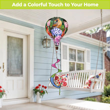 Load image into Gallery viewer, Briarwood Lane Perched Cardinals Hot Air Balloon Wind Twister