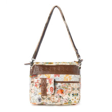 Load image into Gallery viewer, Myra Bag Beige Floral Posy Mesa Crossbody Bag