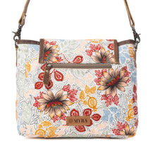 Load image into Gallery viewer, Myra Bag Powder Brown Oakline Cotton &amp; Leather Shoulder Bag