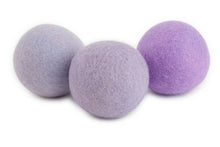 Load image into Gallery viewer, Set of 3 Purple Wool Dryer Balls