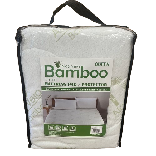 Bamboo Aloe Vera Hypoallergenic Mattress Pad