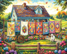 Load image into Gallery viewer, White Mountain Quilt Garden 500 Piece Jigsaw Puzzle