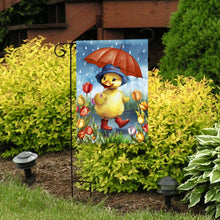 Load image into Gallery viewer, Briarwood Lane Rainy Day Duckling Garden Flag
