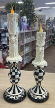 Load image into Gallery viewer, MacKenzie-Childs Set of 2 Haunted House Spooky Illuminated Candles