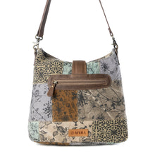 Load image into Gallery viewer, Myra Bag Sageweave Vintage Sage Patchwork Shoulder Crossbody Bag