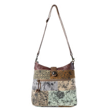 Load image into Gallery viewer, Myra Bag Sageweave Vintage Sage Patchwork Shoulder Crossbody Bag