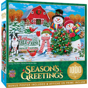 Season's Greetings Tree Farm 1000 Piece Puzzle