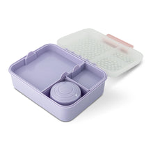 Load image into Gallery viewer, 4-Piece Flower Printed Sectioned Lunch Box