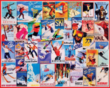 Load image into Gallery viewer, White Mountain Ski Posters 1000 Piece Jigsaw Puzzle