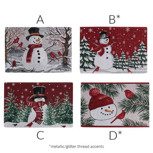 Snowman Tapestry Placemat
