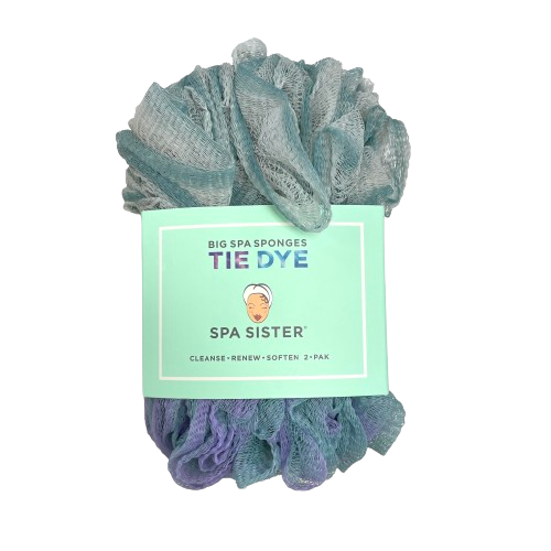 Spa Sister 2-Pack Tie Dye Big Spa Sponges