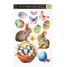 Load image into Gallery viewer, Briarwood Lane Springtime Bunnies Easter Window Clings