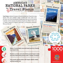 Load image into Gallery viewer, National Parks of America Travel Stamps 1000 Piece Puzzle