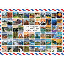 Load image into Gallery viewer, National Parks of America Travel Stamps 1000 Piece Puzzle
