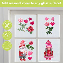 Load image into Gallery viewer, Briarwood Lane Valentines Gnomes Window Clings