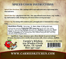 Load image into Gallery viewer, Carmie's Kitchen Wassail Spiced Cider Mix