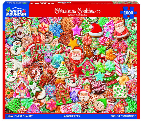 White Mountain Christmas Cookies 1000 Piece Jigsaw Puzzle