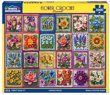 Load image into Gallery viewer, White Mountain Flower Crochet 1000 Piece Jigsaw Puzzle