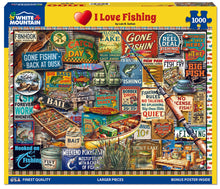 Load image into Gallery viewer, White Mountain I Love Fishing 1000 Piece Jigsaw Puzzle