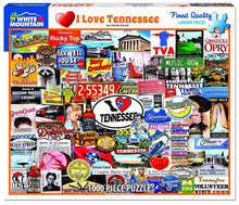 Load image into Gallery viewer, White Mountain I Love Tennessee 1000 Piece Jigsaw Puzzle