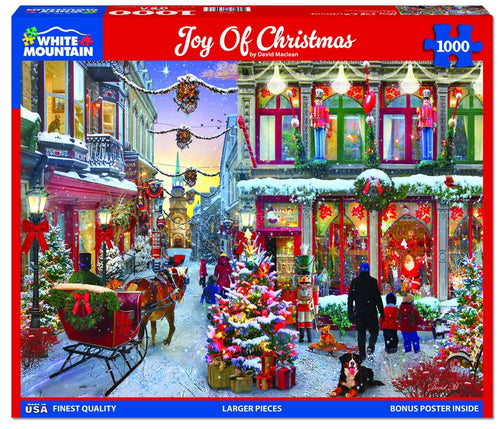 White Mountain Joy of Christmas 1000 Piece Jigsaw Puzzle