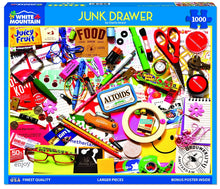 Load image into Gallery viewer, White Mountain Junk Drawer 1000 Piece Jigsaw Puzzle