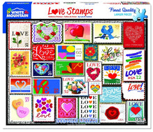 Load image into Gallery viewer, White Mountain Love Stamps 1000 Piece Jigsaw Puzzle